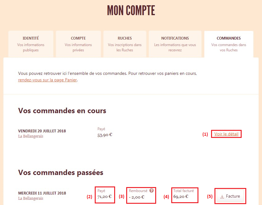 Trouver les factures de mes commandes Centre d